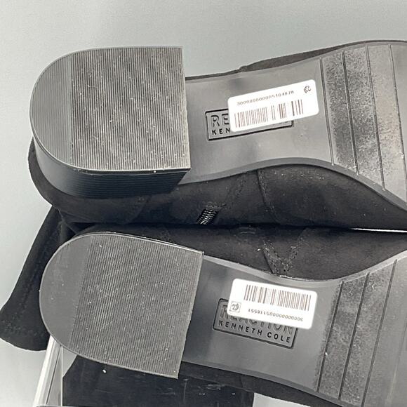 NEW Kenneth Cole Reaction Women’s Road Stretch Block Heel Booties Black Size 11M - Picture 9 of 10